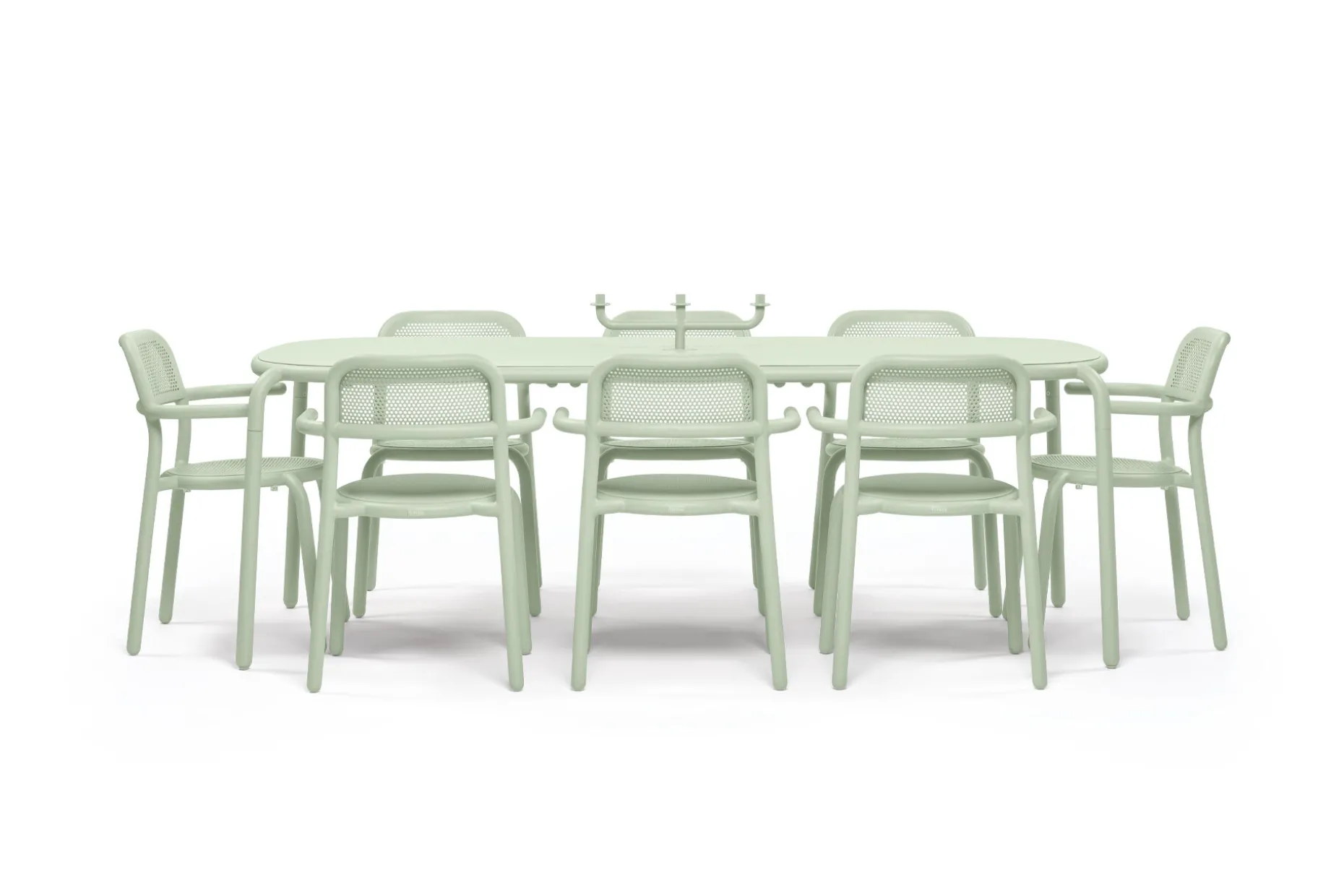 Toní Tablo Grande table de jardin, vert, 220x99x76 cm