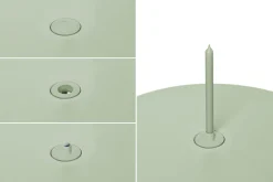 Toní Tavolo Table de jardin, vert, 160x90x76 cm